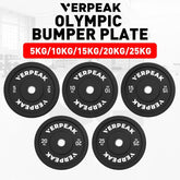 VERPEAK Black Bumper weight plates-Olympic (25kgx1) VP-WP-104-FP / VP-WP-104-LX